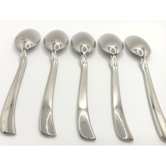 Lenox Simply Fine Twist 5 Piece Teaspoon Set 18/10 Stainless Vietnam New - Picture 8 of 9